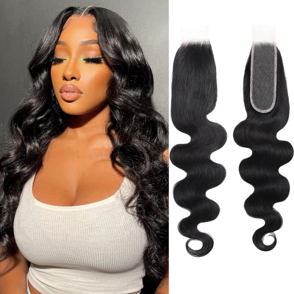 NERUMO 2x6 HD lace closure front view shows natural blend for seamless hairline.