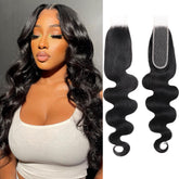 NERUMO 2x6 HD lace closure front view shows natural blend for seamless hairline.