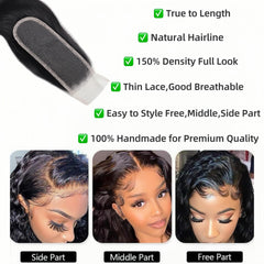 NERUMO virgin Brazilian hair natural color close-up for versatile styling.