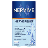 Nervive Nerve Relief bottle shows daily dosing for nerve support