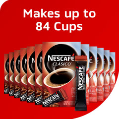 Individual packets enable mess-free, quick preparation with NESCAFÉ CLÁSICO
