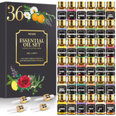 NESCCI Essential Oil Set with 36 bottles, ideal for diffusers and room ambiance.