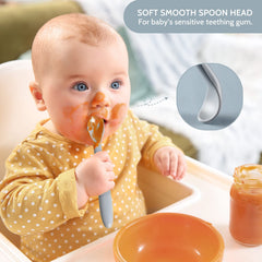 NETANY bendable handle feeding spoon enables easy guidance and less mess.