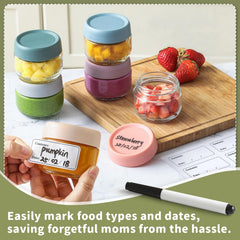 NETANY dishwasher-safe glass baby jar for easy cleaning