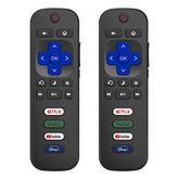 Nettech replacement Roku remote pack front view for built-in Roku TVs.