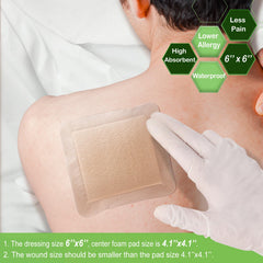 NEUHEILS foam pad detail emphasizes absorbent core and cushioned comfort.