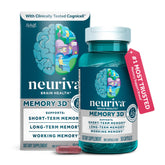 Neuriva Memory 3D bottle front shows decaf memory support for daily use