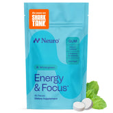 Neuro Energy & Focus Gum Wintergreen pack front signals a clean energy boost for work and study.