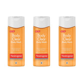 Neutrogena Body Clear bottle front view for daily acne care on the back and shoulders