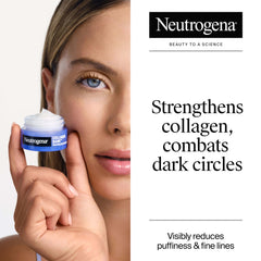 Neutrogena Collagen Bank Reviving Eye Cream application tube ready for use.