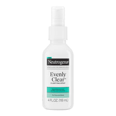 Neutrogena Evenly Clear Clarifying Spray bottle pour for on-the-go refreshment