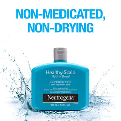 Neutrogena Hydro Boost Shampoo label closeup emphasizing non medicated formula