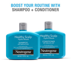 Neutrogena Hydro Boost Shampoo pour action highlighting moisture delivery