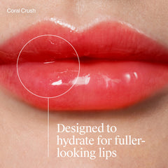 Applying Neutrogena Hydro Boost Lip Oil on lips for smooth, nourished look.
