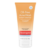 Neutrogena Oil-Free Acne Wash bottle front shows 2% salicylic acid for acne care.