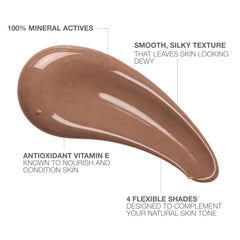 Silky texture close-up showing dewy finish from Neutrogena Purescreen+.
