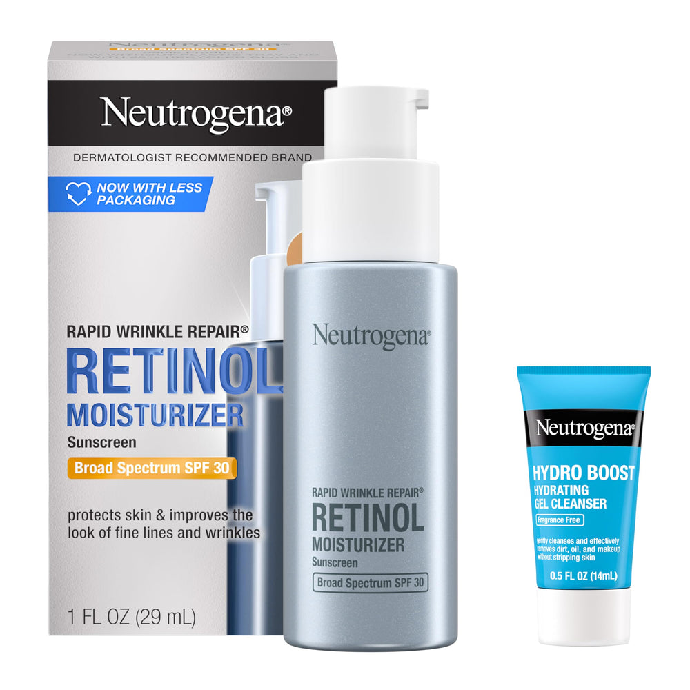Neutrogena Rapid Wrinkle Repair bottle with retinol for smoother skin