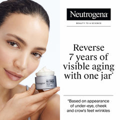 Product applied to the jawline to demonstrate daily face and neck use.