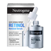 Neutrogena Rapid Wrinkle Repair Serum bottle showing lightweight anti-aging formula for smoother skin
