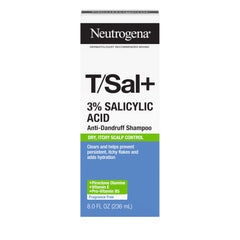 Close-up of scalp after applying Neutrogena T/Sal+ for relief