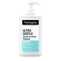 Neutrogena Ultra Gentle bottle pour for easy daily cleansing.
