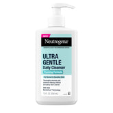 Neutrogena Ultra Gentle Foaming Cleanser bottle with pump for daily cleansing.