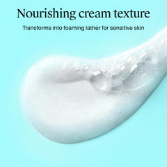 Neutrogena Ultra Gentle foaming cleanser lather provides thorough, gentle cleansing.