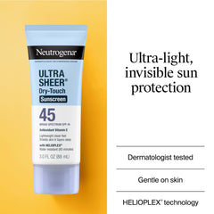 Close-up of Neutrogena label emphasizing fast absorption and matte finish