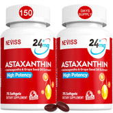 NEVISS astaxanthin softgel bottle for daily antioxidant support
