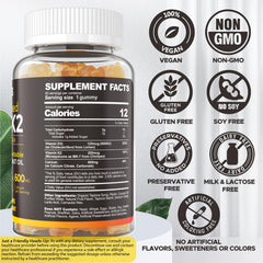 NEVISS D3K2 calcium gummies serving close-up showing orange flavor.