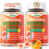 NEVISS Liposomal Vitamin C 1000mg Gummies bottle for easy daily immune support.