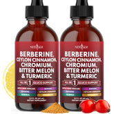 NEW AGE Berberine Cinnamon Drops bottle pour for easy daily dosing