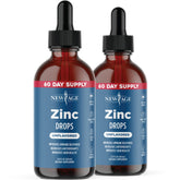 NEW AGE Liquid Zinc Drops bottle front with clean label for daily immune support.
