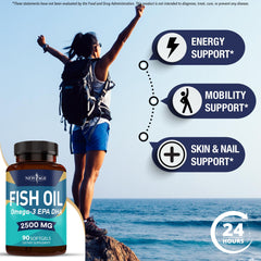 New Age Omega 3 label shows EPA and DHA amounts for clarity