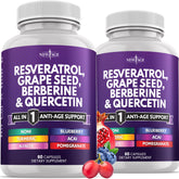 NEW AGE resveratrol capsules bottle close-up for daily wellness