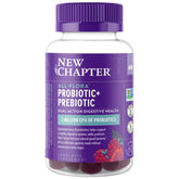 New Chapter All-Flora gummies packaging front shows vegan, non-GMO daily digestion support.