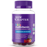 New Chapter Kids Multivitamin Gummies Berry-Citrus bottle front supports immune health with C, D3, and zinc.