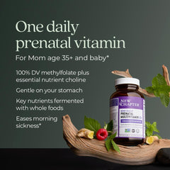 New Chapter Prenatal 35+ iron pill illustrating gentle iron support for pregnancy
