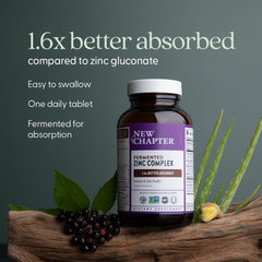 New Chapter organic vegetables and herbs label emphasizing clean ingredients