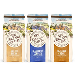 New England Coffee Blueberry Cobbler 11oz bag with berry notes for a bright morning