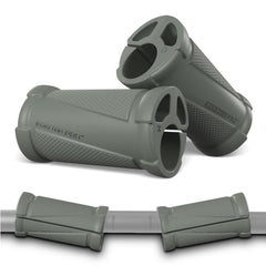New Growth N-Gage Grips PRO angled grip on a barbell supports wrist alignment