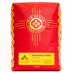 New Mexico Pinon Coffee traditional pinon aroma enhances mornings with a nutty, smooth flavor.