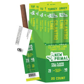 The New Primal cilantro lime turkey stick for on-the-go high-protein snacking.