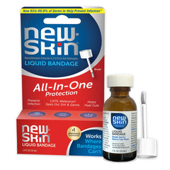 NEW-SKIN Liquid Bandage bottle front view offering waterproof wound protection