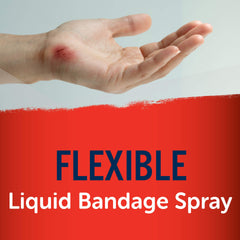 Flexible, waterproof seal from New-Skin on a small cut.