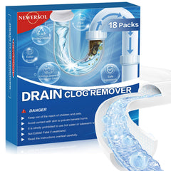 Newersol Drain Clog Remover bottle pour for sink clogs and quick relief