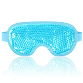 NEWGO cooling eye mask with soft plush backing for gentle eye contact.