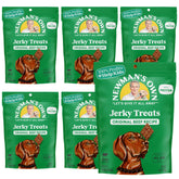 Newman's Own beef jerky dog treats 5oz bag, protein-rich and chewy rewards.