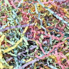 NEWMIAO Easter grass 1lb pastel mix adds color and cushioning for baskets.
