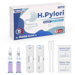 NewPos H Pylori test kit two-pack packaging for convenient home health checks